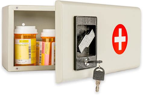 metal box with holes drugs|Amazon.com: Medication Lock Box.